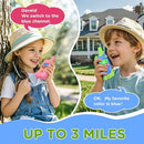 Walkie Talkies for Kids,5 Colourful Channels 2 Way Radio,Compass Flashlight and Magnifying Glass,3 Miles Long Range for Adventure Game,Outside, Camping, Hiking,Toys for 3-12 Year Old Boys Girls by TinyTreasures Baby Boutique