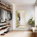 Gold Bathroom Mirror, 30x60 Inch Rectangular Deep Frame Mirror, Large Wall Mounted Bathroom Vanity Mirror Over Sink for Bedroom,Restroom, Living Room, Hangs Vertically or Horizontally by CozyNest Decor
