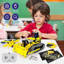 5 in 1 STEM Robot Toy Building Kit, 452 PCS Blocks App & Remote Control Engineering Toys Robotics for Kids Ages 8-12, RC Bulldozer Erector Sets for Boys Girls 6 7 9 10 11 13 14+ Birthday Gifts by TinyTreasures Baby Boutique