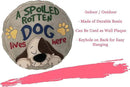 Spoontiques - Garden Décor - Spoiled Rotten Dog Stepping Stone - Decorative Stone for Garden by CozyNest Decor