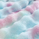 UKELER Colorful Plush Furry Throw Blanket 50''x60'', Super Soft Cozy Warm Blanket for Bed, Couch, Sofa, Office, Camping Shaggy Faux Fur Blanket Gift for Girls, Women by CozyNest Decor