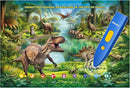 Interactive Dinosaur Toys Learning Poster, Dinosaur Talking Poster, Bilingual Dinosaur Talking Educational Children Toy with Sound Effects, Dinosaur Toys for Ages 3-12, Best Dinosaur Party Gift by TinyTreasures Baby Boutique