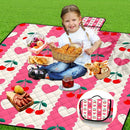 Poedist Extra Large Picnic Blanket Waterproof,80"x 80"Foldable Machine Washable Beach Blanket,Outdoor Blanket for 6-8 Adults,Suitable for Indoor Crawling,Park Beach,Camping,Hiking,Family Travel(Pink by TinyTreasures Baby Boutique