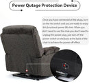 27in Extra Wide Power Lift Recliner Chair for Big Tall with Extended Footrest Heat Massage, Oversized Electric Lift Recliner Chairs for Adults Elderly Seniors, Arm Storage & Cup Holders by CozyNest Decor