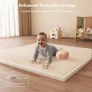 Baby Play Mat for Floor, 1.3'' Thick Memory Foam Tummy Time Mat - Super Soft Coral Velvet Nursery Rug with Non-Slip Backing, Crawling Rug for Toddlers/Infants, Yoga & Tatami Use, 71''x 79'' by TinyTreasures Baby Boutique