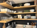 joelsantiques 42 Inch Wooden Floating Shelves for Wall - 42x8x2 in - Made of Natural Wood - Heavy Duty Rustic Wall Shelves Made in USA - Perfect for Living Room, Kitchen - Natural by CozyNest Decor