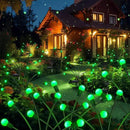 Solar Firefly Light, Christmas Lights for Outside Decorations, 4 Pack 24 LED Green Solar Garden Lights, Outdoor Waterproof Garden Decor for Yard Patio Pathway Lawn Christmas by CozyNest Decor