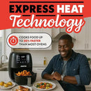Gourmia Air Fryer 6 QT Digital – Guided Cooking with 12 One‑Touch Presets, FryForce 360 Large XL Basket, Touchscreen, Dishwasher‑Safe Accessories, Healthy No‑Oil Cooking GAF686 by CozyNest Decor