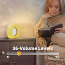 Sound Machine White Noise Machine with 30 Soothing Sounds 36 Levels Volume 5 Timers and Memory Function Effectively Blocks Noise Ideal Sleep Machine for Baby Kids Adults Night Light by TinyTreasures Baby Boutique