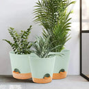 GARDIFE 10/9/8 inch Plant pots, planters for Indoor Plants, self Watering Plant Pot, Flower pots, Green by GreenHaven Gardens