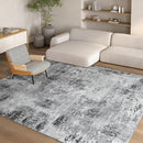 Kelarea Living Room Rug 4x6 Grey Area Rug Machine Washable Rugs, Non Slip Abstract Vintage Indoor Carpet for Bedroom, Nursery, Classroom, Dining Room, Home Office by TinyTreasures Baby Boutique