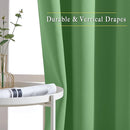NICETOWN Insulated Blackout Curtains and Drapes - Microfiber Energy Saving Thermal Insulated Solid Grommet Blackout Draperies for Kitchen (1 Pair, 52 inches by 54 Inch, Forest Green) by TinyTreasures Baby Boutique