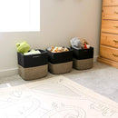 NaturalCozy 13 Inch Cube Storage Bins Cotton Rope Woven Baskets for Organizing 3-Pack | 13 x 13 Storage Cubes | Fabric Square Storage Baskets for Shelves Organizer, Kids Toy Bins, Closet Baby Nursery by TinyTreasures Baby Boutique