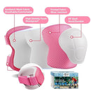 Knee Pads for Kids Knee Pads and Elbow Pads Toddler Protective Gear Set Kids Elbow Pads and Knee Pads for Girls Boys with Wrist Guards 3 in 1 for Skating Cycling Bike Rollerblading Scooter-Pink M by TinyTreasures Baby Boutique