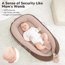Baby Lounger - Infant Lounger Pillow for Newborn 0-24 Months, Soft, Breathable & Portable Baby Lounger Pillow for Boys & Girls, Cozy Baby Floor Seat for Home & Travel (Sand) by TinyTreasures Baby Boutique