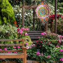 Wind Spinners Outdoor Mandala Lucky Star,Laser Cut Metal Kinetic Art Wind Spinner Gift for Christmas,12In Stainless Steel Hanging Yard&Garden 3D Wind Sculpture Decorations Indoor Spinners by GreenHaven Gardens