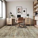 Area Rug 9x12 Washable Rugs: Abstract Large Living Room Rugs with Non-Slip Backing, Thin Carpet for Dining Room Table Bedroom Nursery Indoor Home Office-Brown by TinyTreasures Baby Boutique