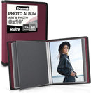 Dunwell Photo Album 8x10 (Ruby) with Black Mounting Paper, 8 x 10 Photo & Art Portfolio Presentation Book, 24 Clear Sleeves, Each Shows 48 Pages, Professional Photography Book for Pictures, Artwork by TinyTreasures Baby Boutique