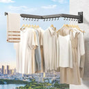 Laundry Drying Rack,Drying & Clothes Rack,Wall Mounted,Retractable & Collapsible, Grey by CozyNest Decor