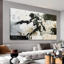 TAIJXAGSG Large Wall Art For Living Room Cool Robot Modern Minimalist Abstract Wall Art Canvas Painting Prints Black White Canvas Art Wall Decor Picture For Bedroom Office Home Wall Decor 29"X58" by CozyNest Decor