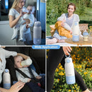 Portable Bottle Warmer for Travel,12.5oz Cordless Baby Milk Warmer on The go for Formula,Breastmilk,Water,3 Mins Fast Heating & Precise Temp Control Travel Essential by TinyTreasures Baby Boutique
