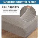 H.VERSAILTEX Super Stretch Individual Seat Cushion Covers Sofa Covers Couch Cushion Covers Slipcover Sets Thick Jacquard Textured Twill Fabric (2 Piece Medium Sofa Cushion Covers, Taupe) by CozyNest Decor