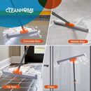 Rubber Floor Squeegee for Concrete Floor, Tile Floor, Metal Aluminium Heavy Duty Garage Shower Floor Squeegee Broom for Removing Water, Commercial Scrubber Mop with Extendable Long Handle by GreenHaven Gardens