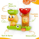iPlay, iLearn Bath Toys for Toddlers 1-3, Baby Waterfall Bathtub Toy W/ Suction Cup, Kids Bath Tub Shower Playset, Infant Bathtime Fun Summer Pool Birthday Gift 18 24 Month, 2-4, 3-5 Year Old Girl Boy by TinyTreasures Baby Boutique
