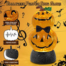 Halloween Snow Globe Lantern Lighted Pumpkin Musical Snow Globe Glitter with 6H Timer Battery and USB Operated Halloween Snow Globes Water Lantern for Spooky Festival Party Decoration (Pumpkin) by CozyNest Decor