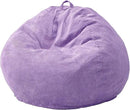 Hobestluk 4.5FT Bean Bag Chair Giant Bean Bag Chair with Filler Included Adult Bean Bag Chairs with Removable Cover for Bedroom Living Room - (Jumbo, Purple) by CozyNest Decor
