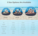 NXONE Beach Tent Sun Shade Shelter for 3/4/6 Person Person with UV Protection, Extended Floor, 3 Mesh Roll Up Windows & 8.0/8.5mm Fiberglass Rods丨Carry Bag Included by TinyTreasures Baby Boutique