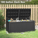 Outdoor Storage Box, 180 Gallon Deck Box, Waterproof and UV Resistant Large Resin Storage Bin, Organization and Storage for Patio Furniture, Outdoor Cushions, Garden Tools, Lockable by CozyNest Decor