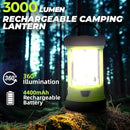 Rechargeable Camping Lantern, 3000LM 5 Light Modes Camping Light 4400 Capacity Phone Charger LED Impact-Resistant Flashlight Lantern Portable Waterproof Hurricane Lanterns for Emergency by CozyNest Decor