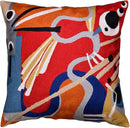 Kandinsky Modern Couch Pillow Cover Red Flow | Abstract, Contemporary, Outdoor Pillows | Mid Century Chair Cushions | Handmade Wool Size 18x18 by CozyNest Decor