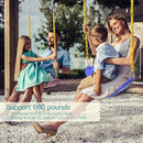 PACEARTH 2 Pack Swings Seats Holds 660lbs with 68.9 inch Anti-Rust Chains Plastic Coated 23.6 inch Tree Hanging Straps and Locking Buckles (Blue) by TinyTreasures Baby Boutique