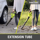 SnapFresh Cordless Leaf Blower - 20V Electric Leaf Blower with 2.0 Ah Battery and Charger - Lightweight 2-Speed Leaf Blower for Lawn Care and Yard/Garden/Patio Cleaning by GreenHaven Gardens