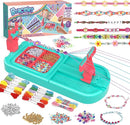 Arts and Crafts for Kids Ages 8-12,Friendship Bracelet Making Kit for Girl,DIY Arts and Crafts Maker for Kids,Jewelry Making Kit Christmas Gifts for Ages 6 7 8 9 10 11 12 Year Old (Blue/Pink) by TinyTreasures Baby Boutique