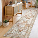 Lahome Boho Carpet Runners for Hallway 2x10 Washable Non-Slip Runner Rug Non-Shedding Lightweitht Long Kitchen Carpet, Oriental Distressed Print Floor Mat for Entrance Laundry Room Foyer by TinyTreasures Baby Boutique