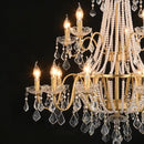 40" Large Brass Crystal Chandeliers,Gold Brushed Brass Chandelier for High Ceiling Living Room Dining Room Staircase Hallway Entryway Foyer(15-Light, Bulb Included) by CozyNest Decor