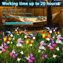 Swaying Solar Butterfly Light, Solar Garden Lights Outdoor Waterproof,Garden Decoration for Yard,Patio,Lawn,Pathway (2 Pack) by GreenHaven Gardens