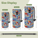 Neoprene Water Bottle Carrier Bag with Adjustable Shoulder Strap for Men Women Walking Hiking,Portable Insulated Holder Case for Stainless Steel/Glass/Plastic Bottles by TinyTreasures Baby Boutique