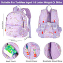 Accmor Toddler Backpack Leash with Anti Lost Wrist Link, Cute Mini Child Walking Harnesses Keep Kids Close Back Pack Rope Tether Rein for Baby Boys (Purple/Unicorn) by TinyTreasures Baby Boutique