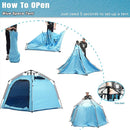Portable Hexagon Kids Play Tent with LED Strip Lights Indoor Children Play House Easy Set-up Space Tent Dream Tent for Night.4-5 Person Birthday Gifts by TinyTreasures Baby Boutique