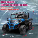4WD Ride On Car with Remote Control,24V 2Seater Kids Electric Toy Off-Road Truck for Kids,Ride on Buggy for Side by Side(Blue) by TinyTreasures Baby Boutique
