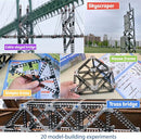 Thames & Kosmos Structural Engineering: Bridges & Skyscrapers | Science & Engineering Kit | Build 20 Models | Learn about Force, Load, Compression, Tension | Parents' Choice Gold Award Winner, Blue by TinyTreasures Baby Boutique