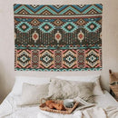 HZOHNAGO Aztec Tapestry Turquoise Blue and Brown and Native American Tribal Pattern Printed Wall Tapestry Wall Hanging for Bedroom Living Room Dorm 80" W x 60" H by CozyNest Decor
