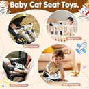 Car Seat Toys for Babies 0-6 Months,Hanging Rattle Toys for Crib Mobile, Baby Spiral Hanging Stroller Black and White High Contrast Toys for Newborn 0 3 6 9 12 Months Baby Boys Girls (Cow) by TinyTreasures Baby Boutique