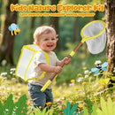 STEM Outdoor Exploration Kit for Kids Ages 3-12, 21PCS Bug Catcher Set with Pop-Up Tent Binoculars Magnifying Glass Camping Adventure Educational Toys Gift for Boys Girls Bug Catcher Kit for Toddlers by TinyTreasures Baby Boutique