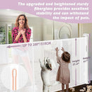 200" Retractable Baby Gates Extra Wide for Large Opening, 41" Extra Tall Retractable Dog Gate Pet Gates, Long Child Safety Mesh Gate with Fiberglass Rods for Stairs, Doorways, Hallways, Indoor/Outdoor by TinyTreasures Baby Boutique
