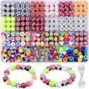 1000PCS Sports Polymer Clay Beads Bracelet Making kit, 24 Style Cute Fun Ball Beads Baseball Basketball Soccer Rugby Volleyball Football Charms, DIY Bracelet Making kit by TinyTreasures Baby Boutique